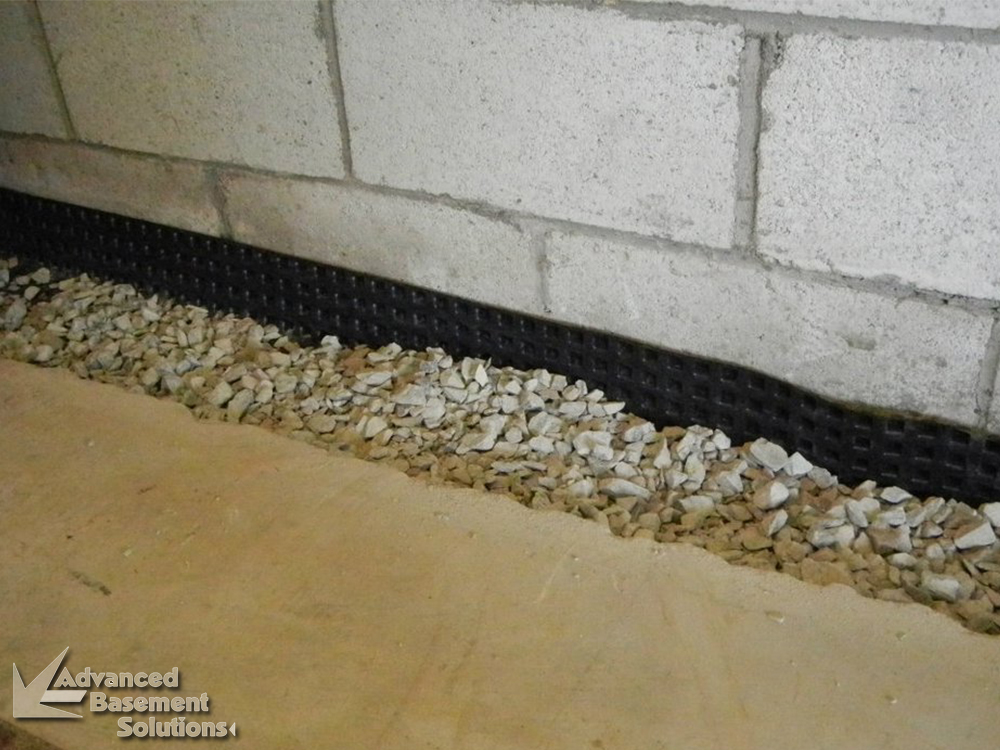 French Drains Advanced Basement Solutions