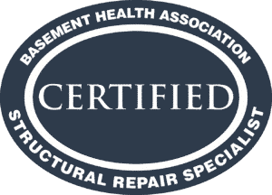 Basement Health Association Certified Structural Repair Specialist logo