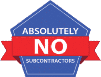 Absolutely no subcontractors icon